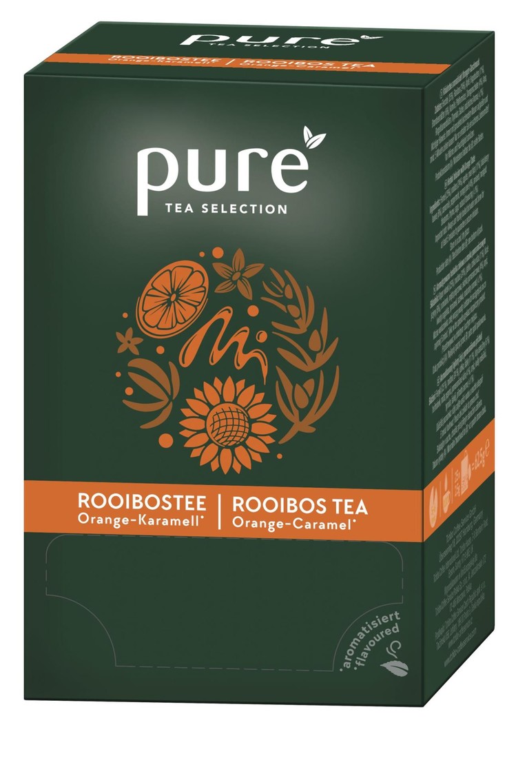 Čaj PURE TEA Selection - Rooibos, pomeranč, karamel, 25 x 3 g