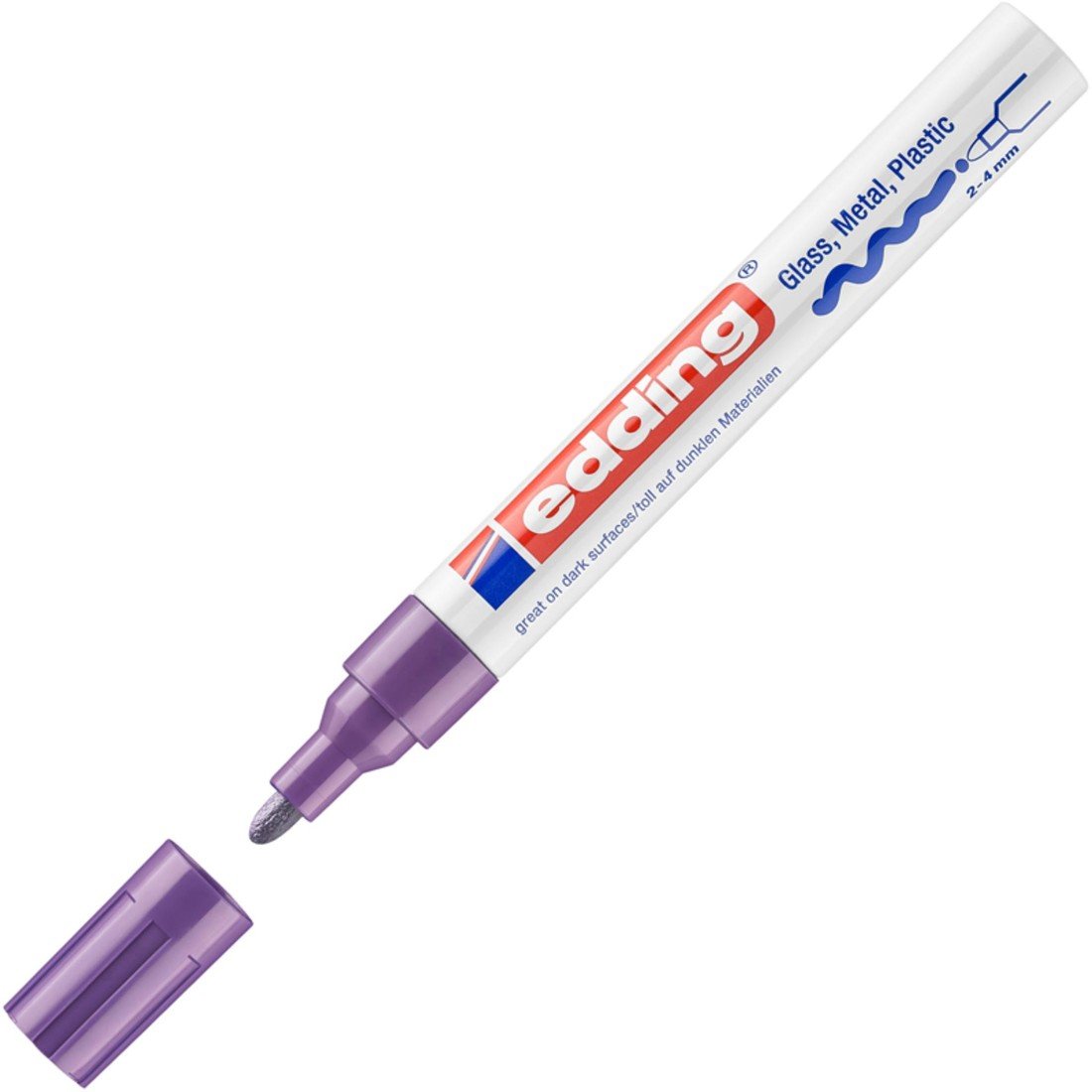 Lakový popisovač Edding 750 - fialový
