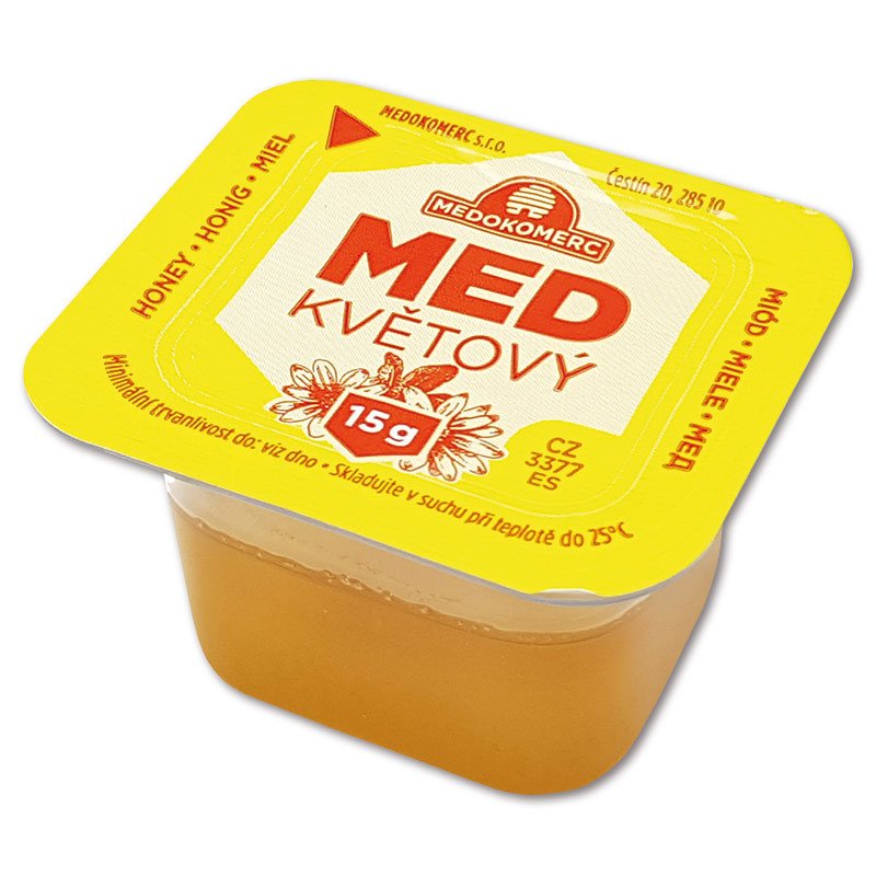Medokomerc Porcovaný květový med ve vaničkách, 48x 15 g