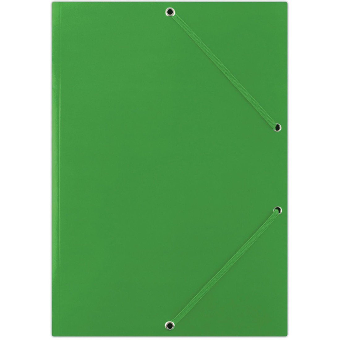 Kartonové desky s chlopněmi a gumičkou Donau - A4, zelené