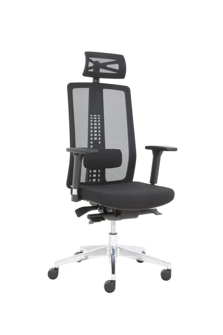 locodesign Kancelářská židle Fresca PR 020 - synchro, černá