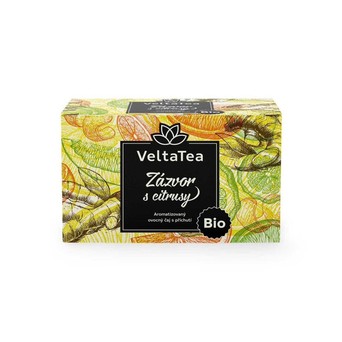 Velta Tea Bylinný čaj VeltaTea - zázvor s citrusy, bio, 20 x 2 g