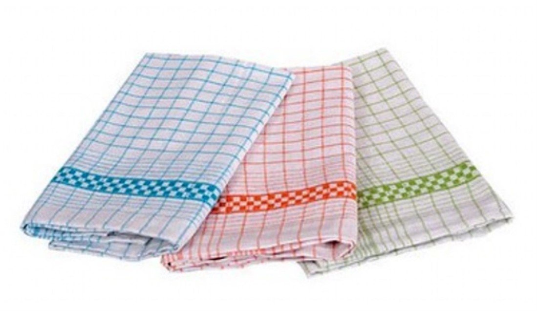 Textilní kuchyňská utěrka, mix barev