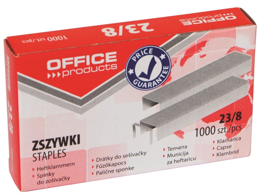 OFFICE products Drátky do sešívačky, 23/8, 1 000 ks