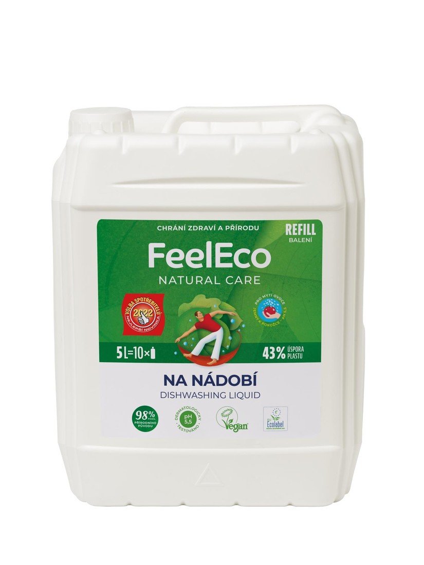 Prostředek na nádobí Feel Eco - 5 l