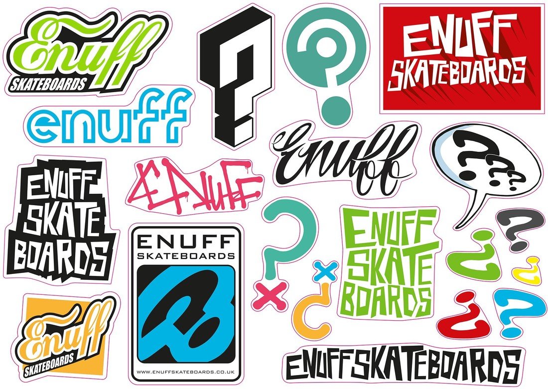 Enuff - Sticker Sheet - Samolepky