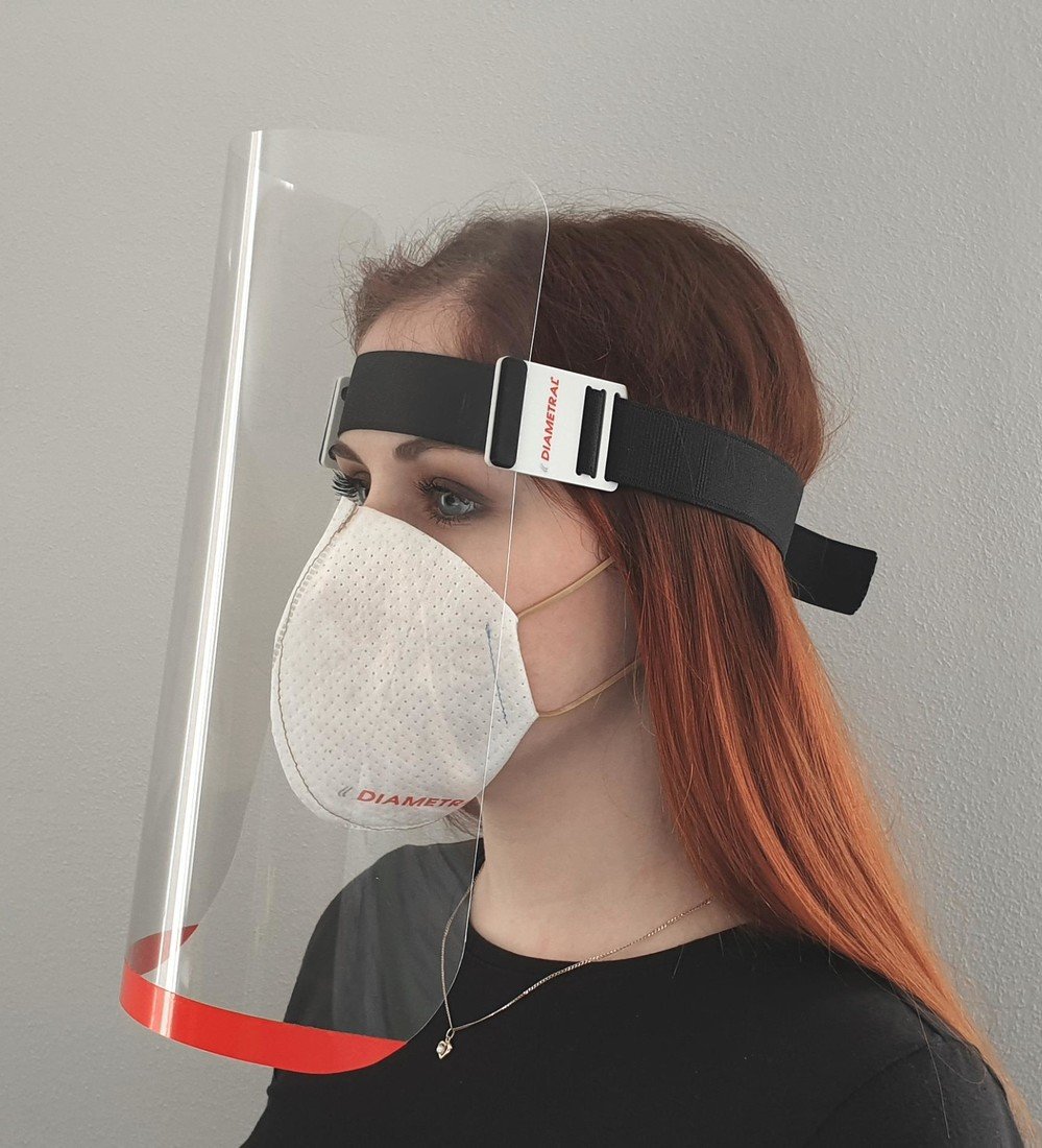 Ochranný štít Diametral ACP-2 260x250 mm