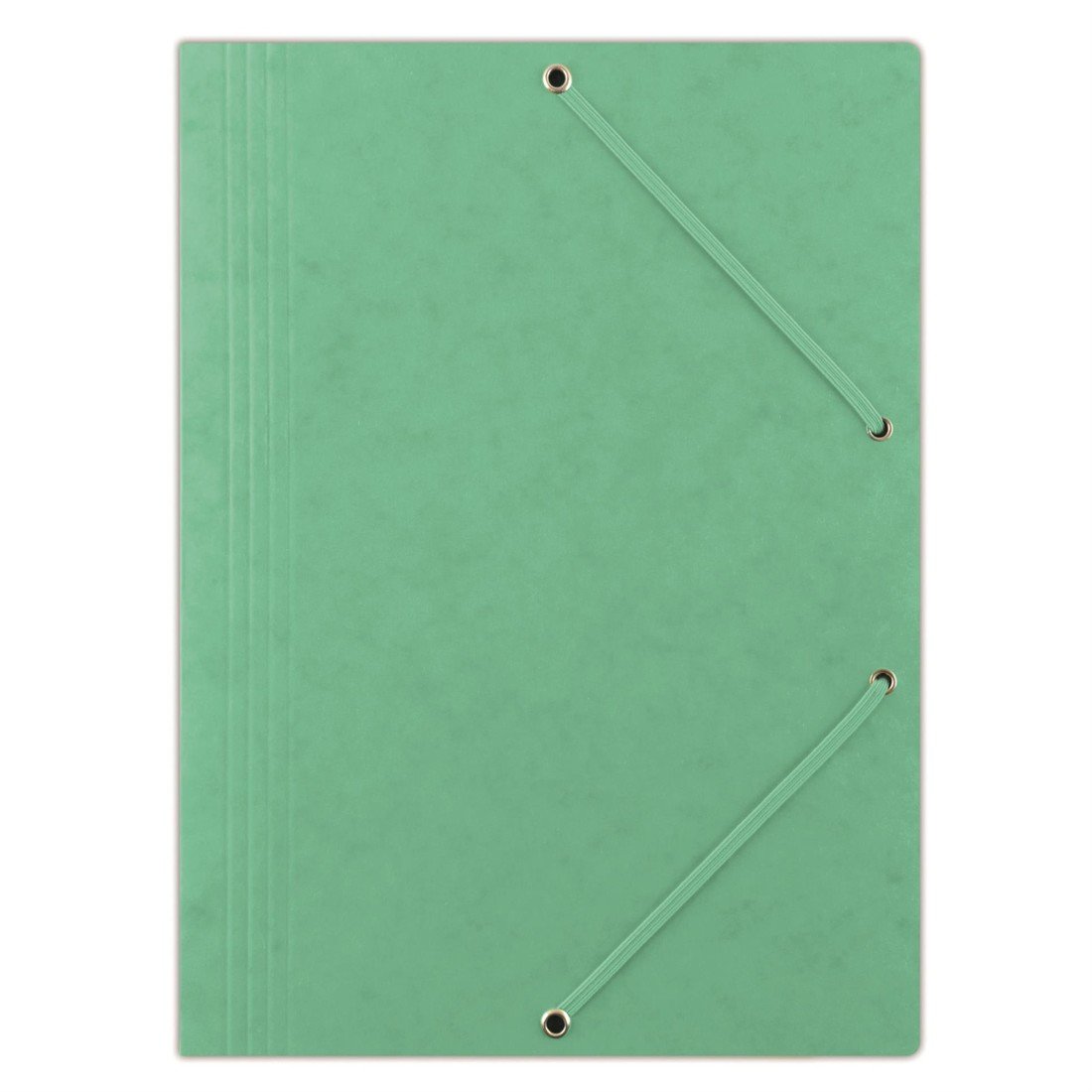 Prešpánové desky s chlopněmi a gumičkou Donau - A4, zelené, 1 ks