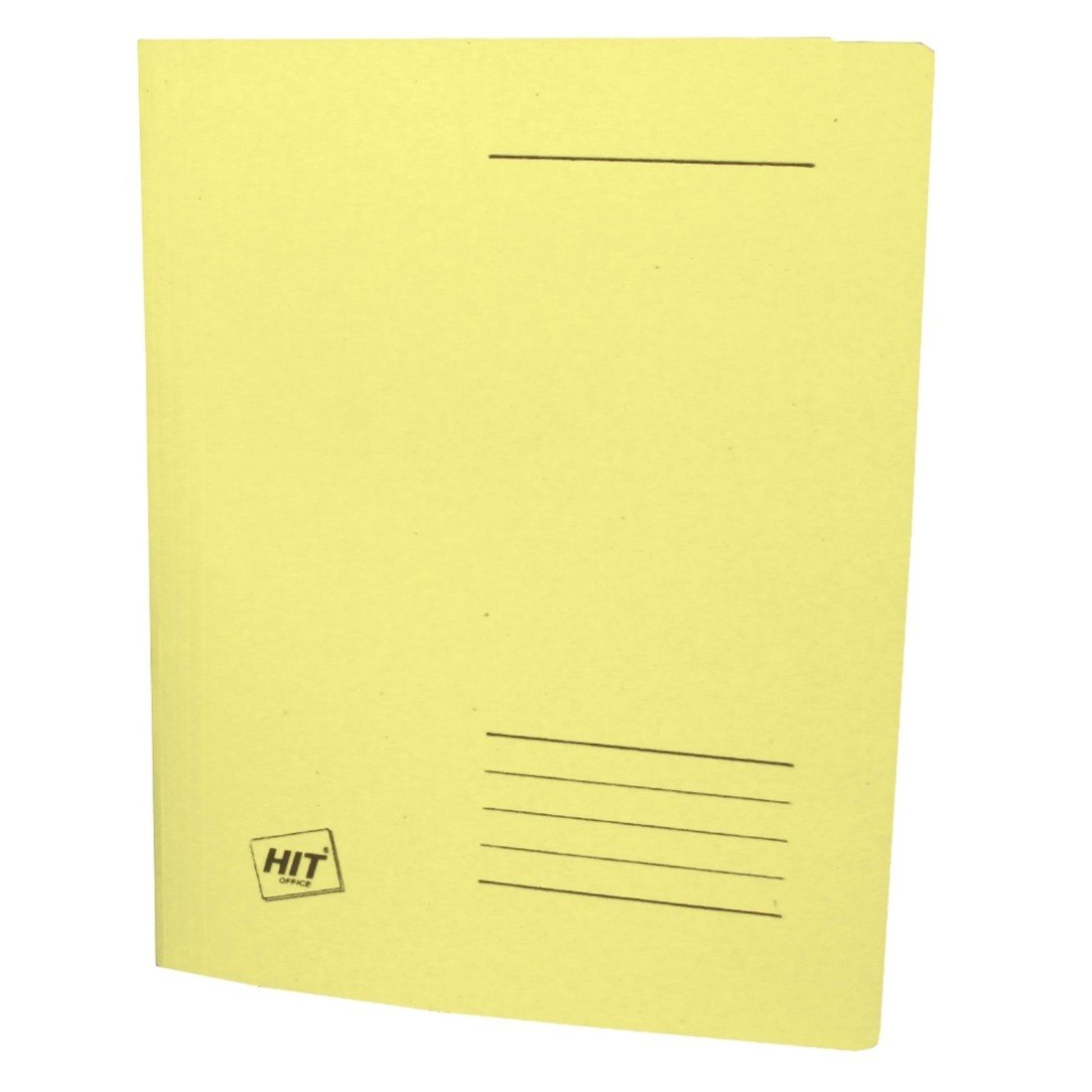 Papírové rychlovazače HIT Office - A4, žluté, 100 ks