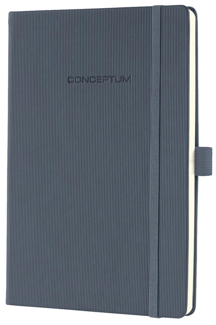 Záznamní kniha Sigel Conceptum - Hardcover, A5, linkovaná, tmavě šedá