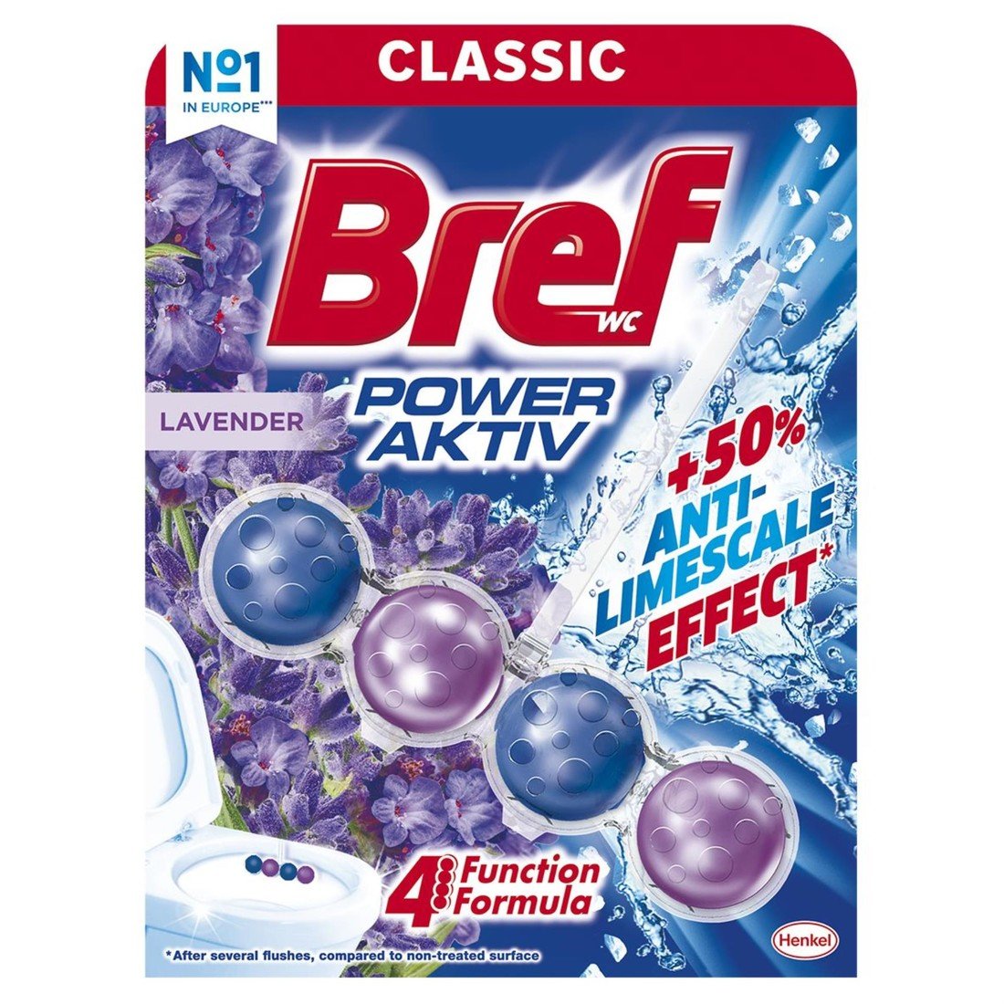WC blok Bref Deluxe - levandule, 50 g