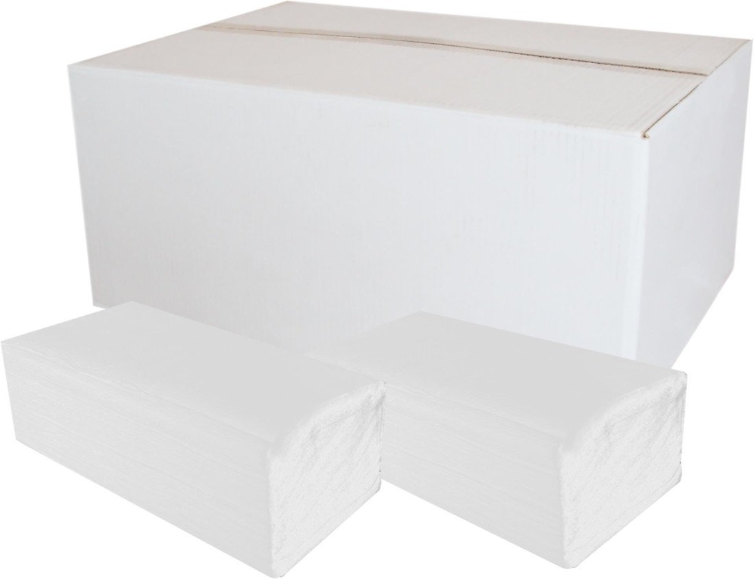 Skládané papírové ručníky PrimaSoft - 1vrstvé, celulóza, 20x250 ks