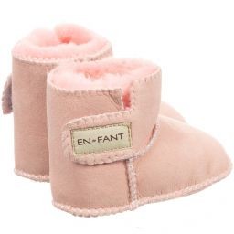 En Fant dětské kožené capáčky s kožíškem 811840-15 Velikost: S