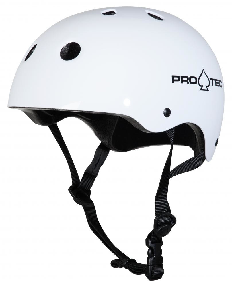 Pro-Tec - Classic Cert Gloss White - helma Velikost: XL