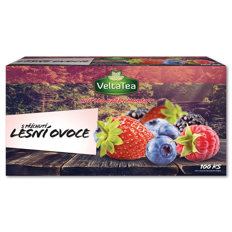 Čaj Velta Tea Gastro - kousky lesního ovoce, 100 x 1,75 g