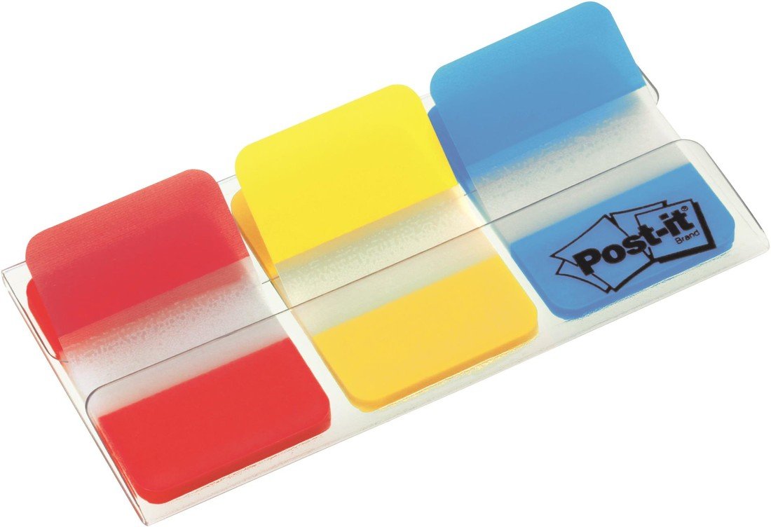 Záložky Post-it supersilné, červená/žlutá/modrá