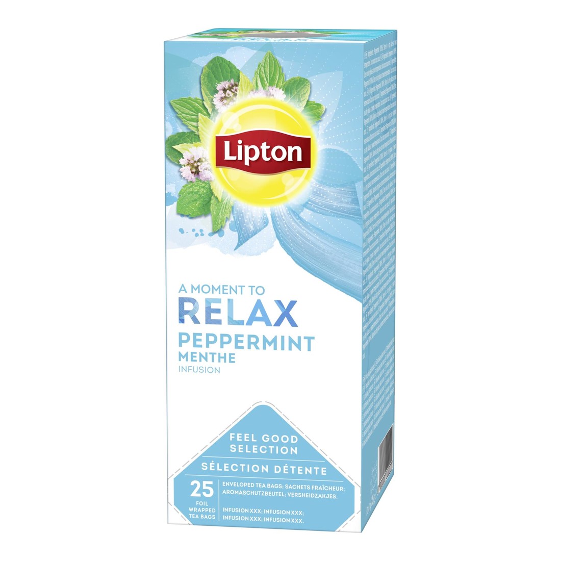 Bylinný čaj Lipton Relax Máta, 25x 1,6 g