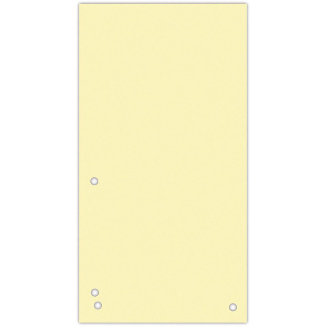 Papírové rozlišovače Donau - 1/3 A4, 235x105 mm, 100 ks, žluté