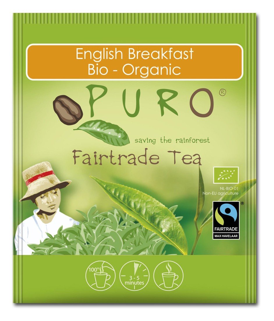 Černý čaj Puro - English breakfast, bio, Fair trade, 25x 2 g