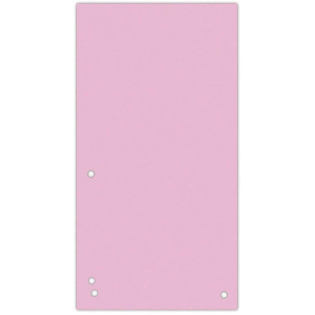 Papírové rozlišovače Donau - 1/3 A4, 235x105 mm, 100 ks, světle růžové