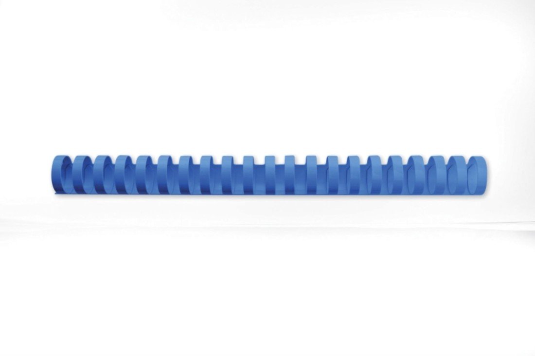 Hřbety plastové GBC 19 mm, modré, 100 ks