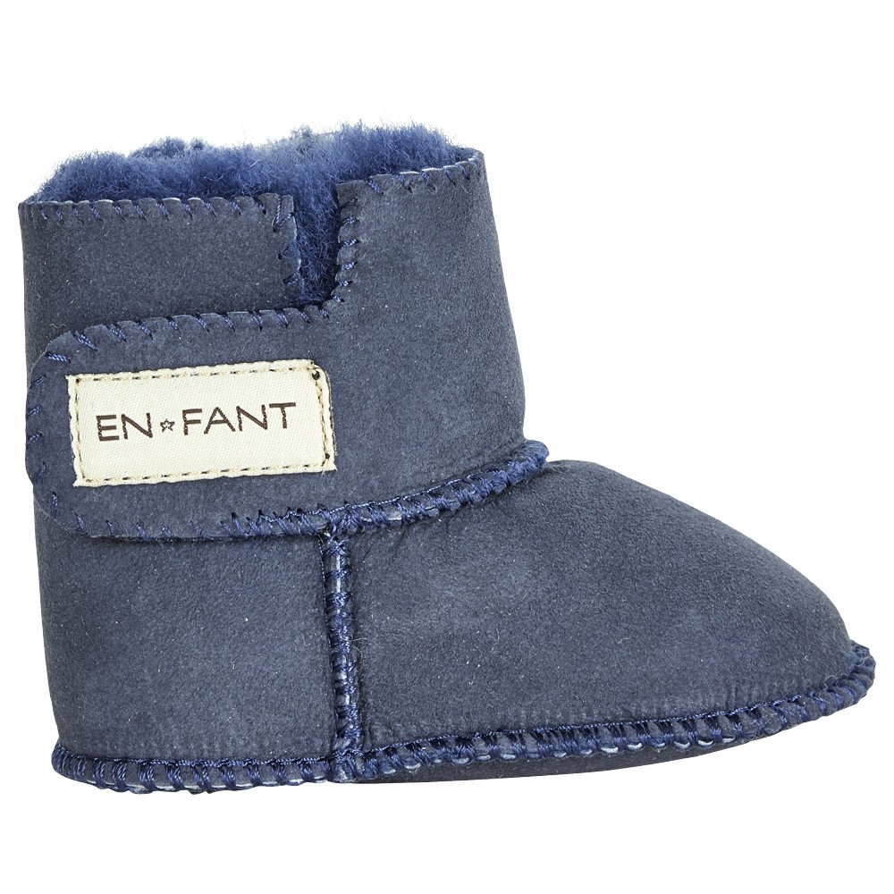 En Fant dětské kožené capáčky s kožíškem 811840- 704 Velikost: S