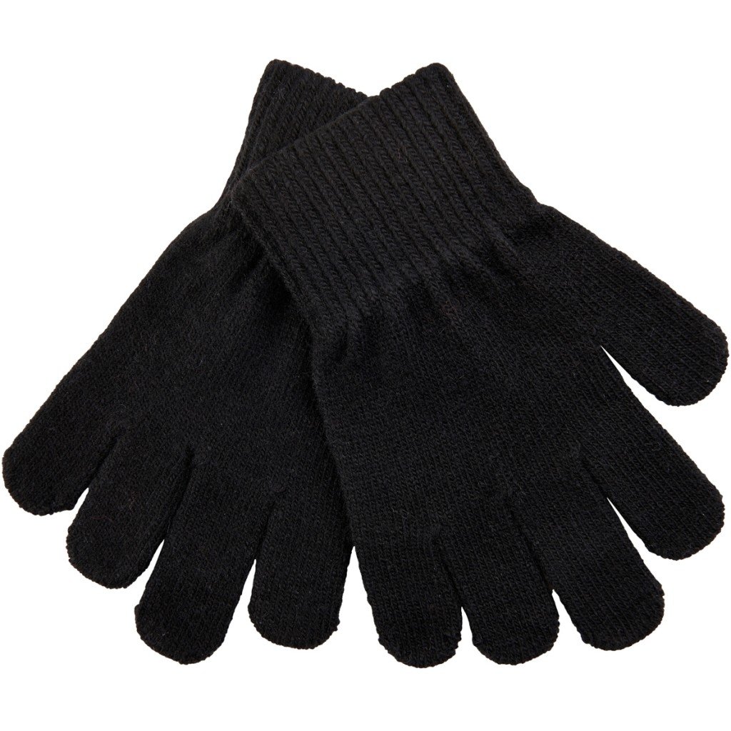 Mikk-Line Mikk - Line dětské vlněné rukavice 93002 Black NL: 2 - 4 roky