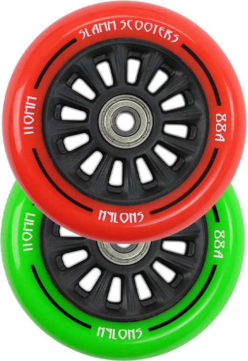 Slamm - 110 mm Nylon Core kolečko (1ks) Barva: Červená