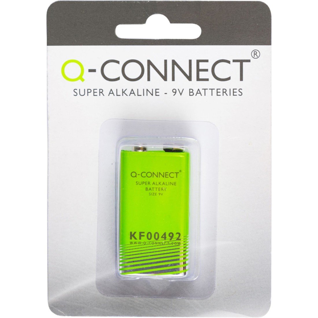 Alkalická baterie Q-Connect - 9V, MN1604, 1 ks