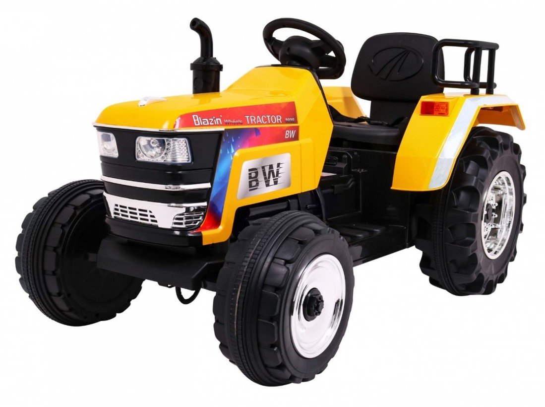 mamido Dětský elektrický traktor Blazin žlutý