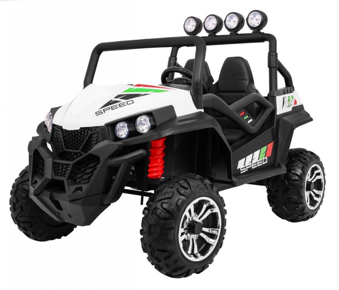 mamido Dětské elektrické autíčko Buggy Strong Lift 24V 4x4 bílé