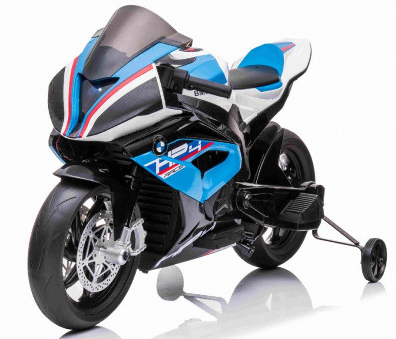 mamido Dětská elektrická motorka BMW HP4 Race modrá