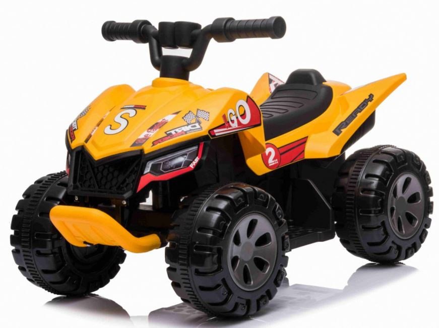 mamido Dětská elektrická čtyřkolka The Fastest žlutá