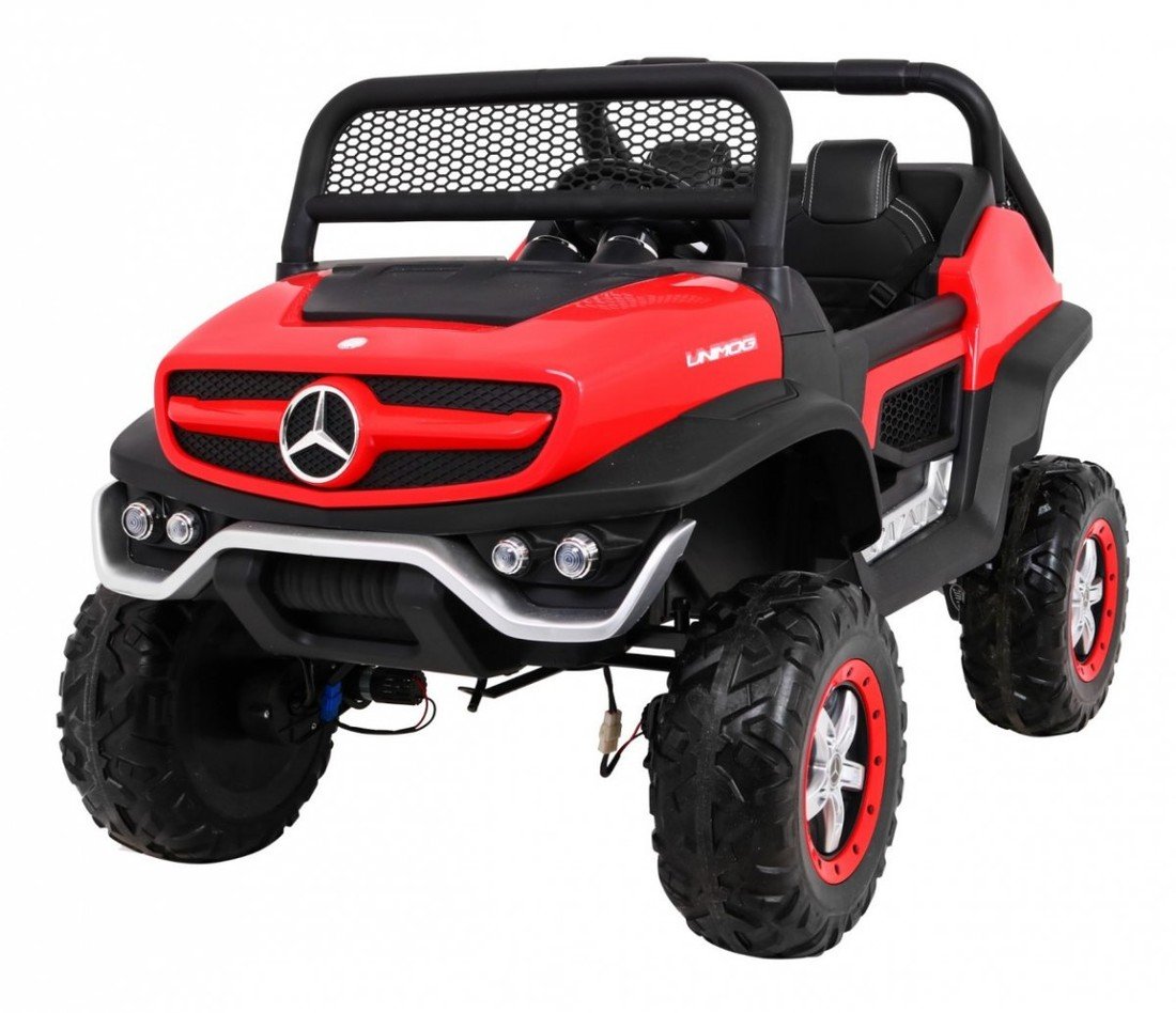 mamido Dětské elektrické auto Buggy 4x4 Mercedes-Benz Unimog červené