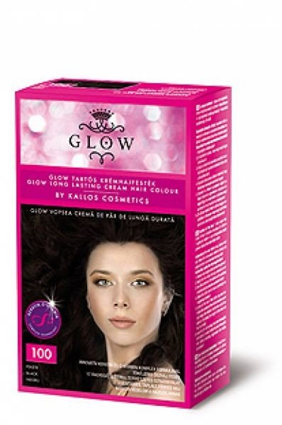 Kallos GLOW - barva pro domácí použití Kallos GLOW krém. barva černá č. 100 40ml