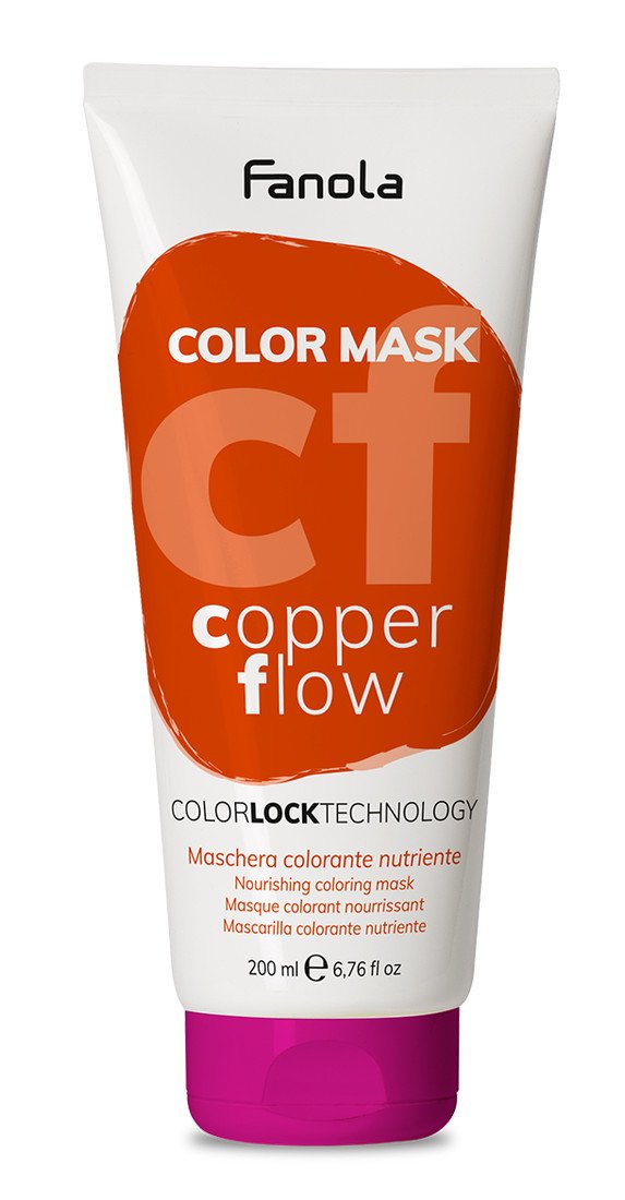 Fanola Color Mask - barevné masky Copper Flow (měděná), 200 ml