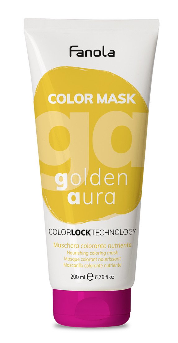 Fanola Color Mask - barevné masky Golden Aura (zlatá), 200 ml