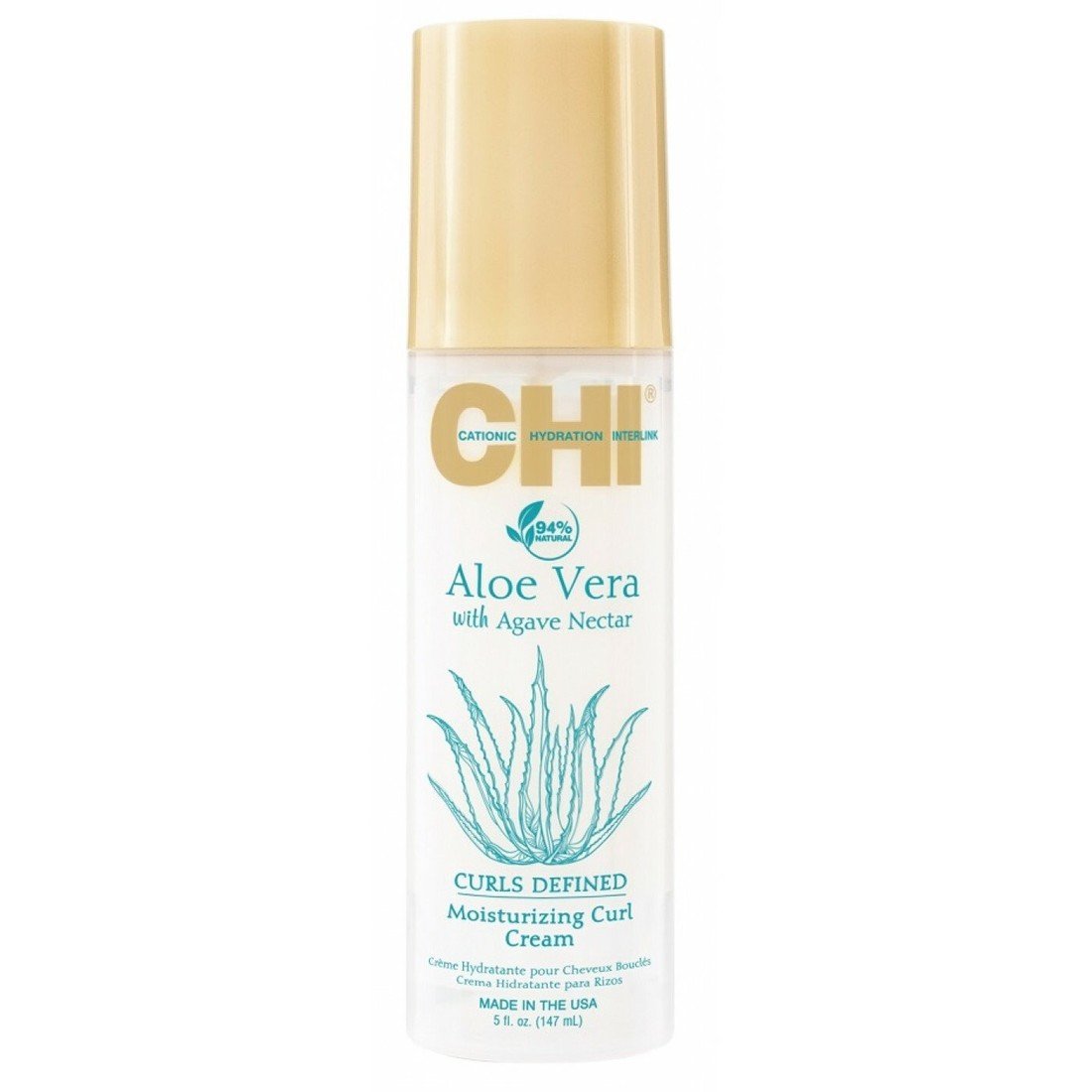 CHI Aloe Vera with Agave Nectar Curls Defined Moisturizing Curl Cream - tvarující a hydratační krém na kudrnaté vlasy, 147 ml