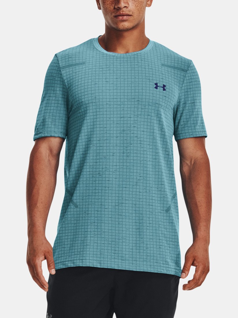 Under Armour Tričko UA Seamless Grid SS-BLU - Pánské