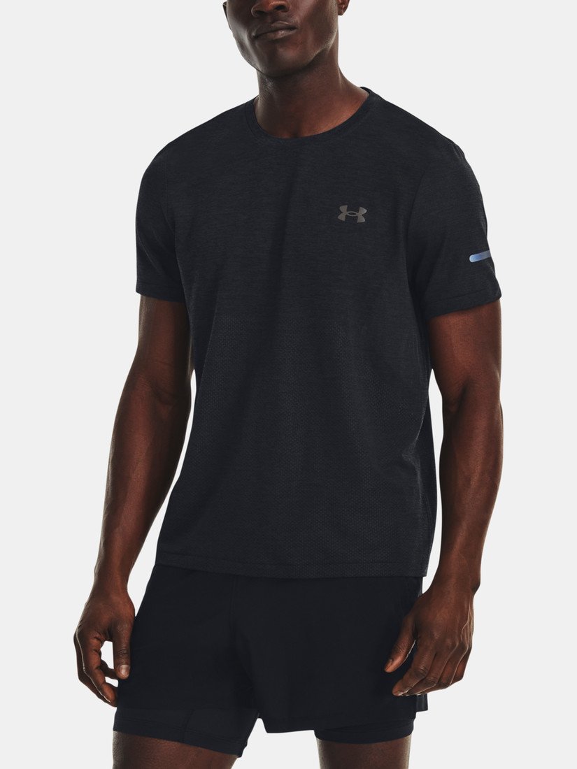 Under Armour Tričko UA SEAMLESS STRIDE SS-BLK - Pánské