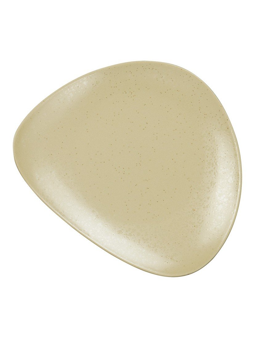 Kameninový talíř 23x27,5 cm CUBA PANNA ASA Selection - krémový