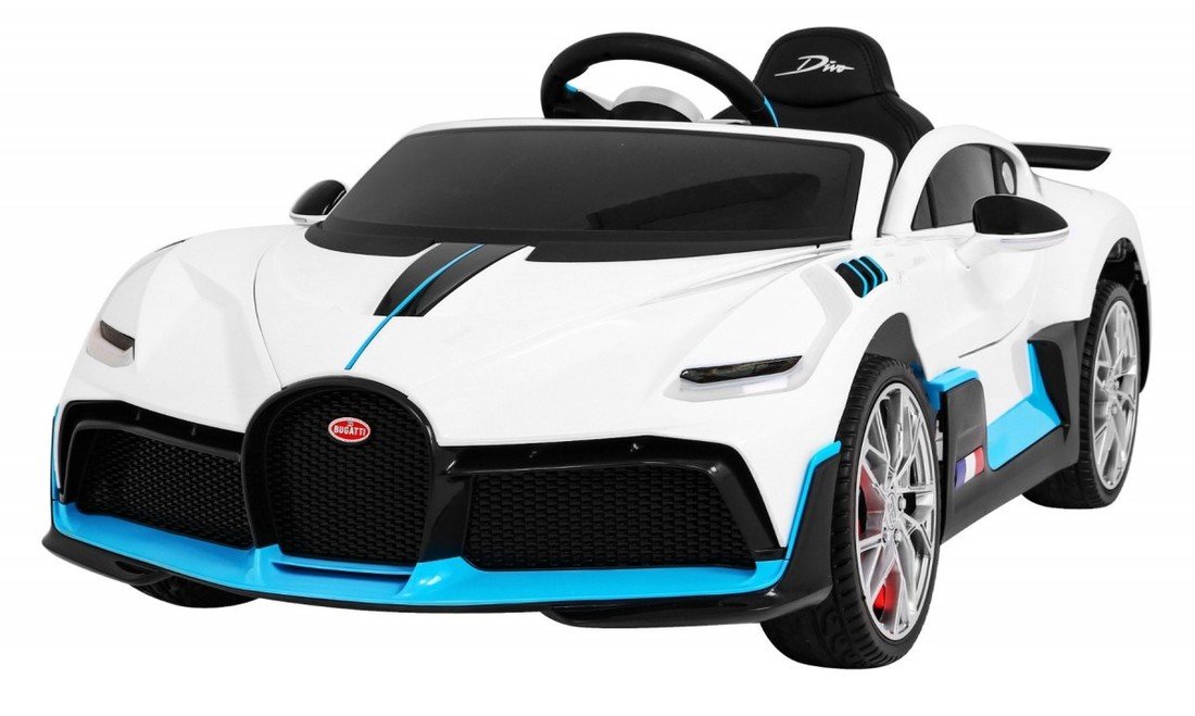 mamido Dětské elektrické autíčko Bugatti Divo bílé