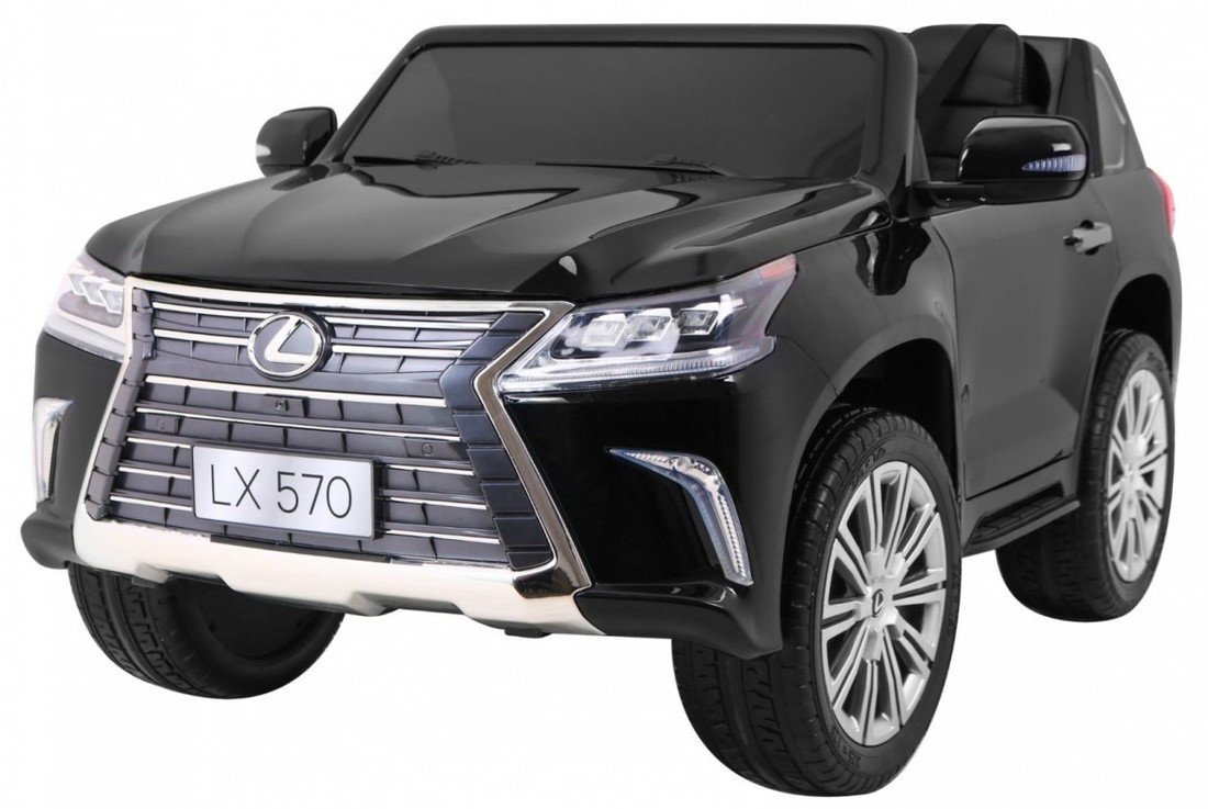 mamido Dětské elektrické autíčko Lexus LX 570 4x4 lakované černé