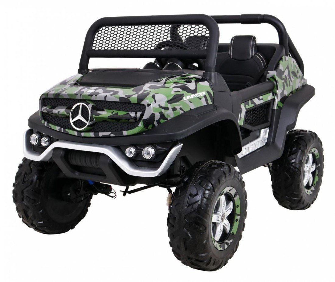 mamido Dětské elektrické auto Buggy 4x4 Mercedes-Benz Unimog maskáčové