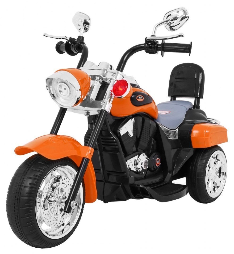 mamido Dětská elektrická motorka Chopper oranžová