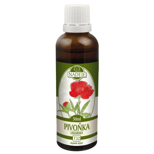 Naděje Pivoňka tinktura z rostliny T32 50 ml