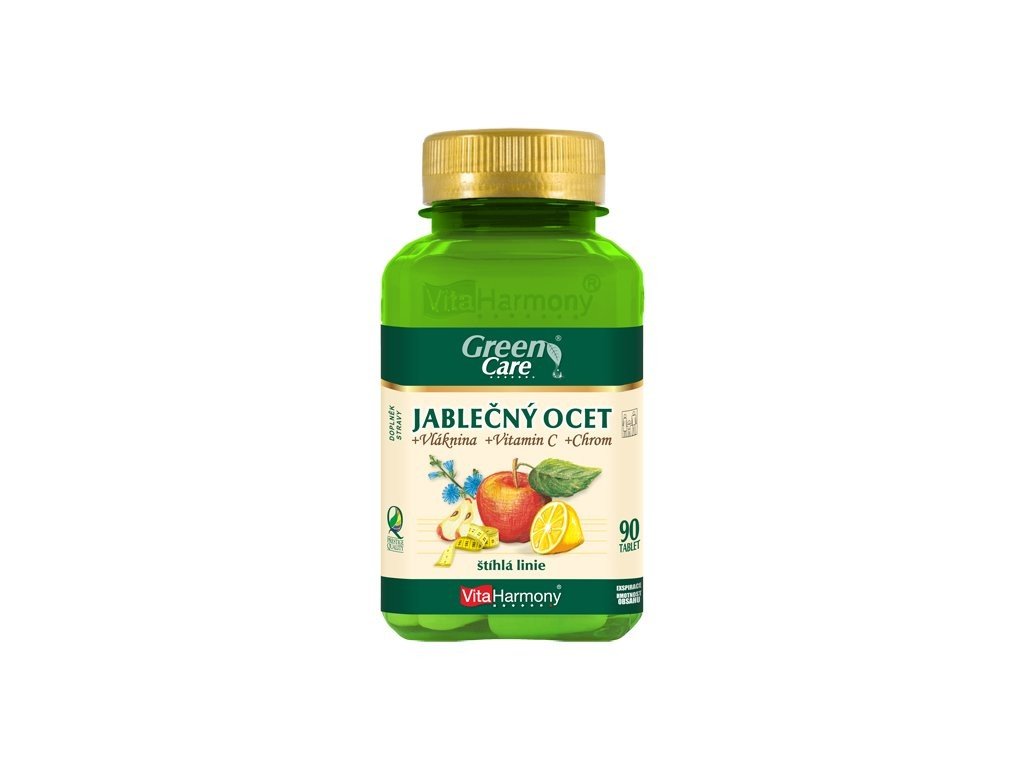 VitaHarmony Jablečný ocet + vláknina + chrom + vitamin C 90 tablet