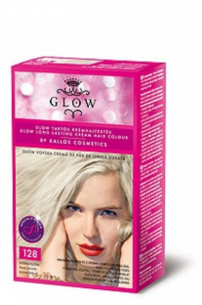 Kallos GLOW - barva pro domácí použití Kallos GLOW krém. barva perleťová blond č.128 40ml