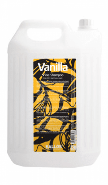 Kallos Vanilla Shine shampoo - vanilkový šampon na vlasy s leskem 5000 ml