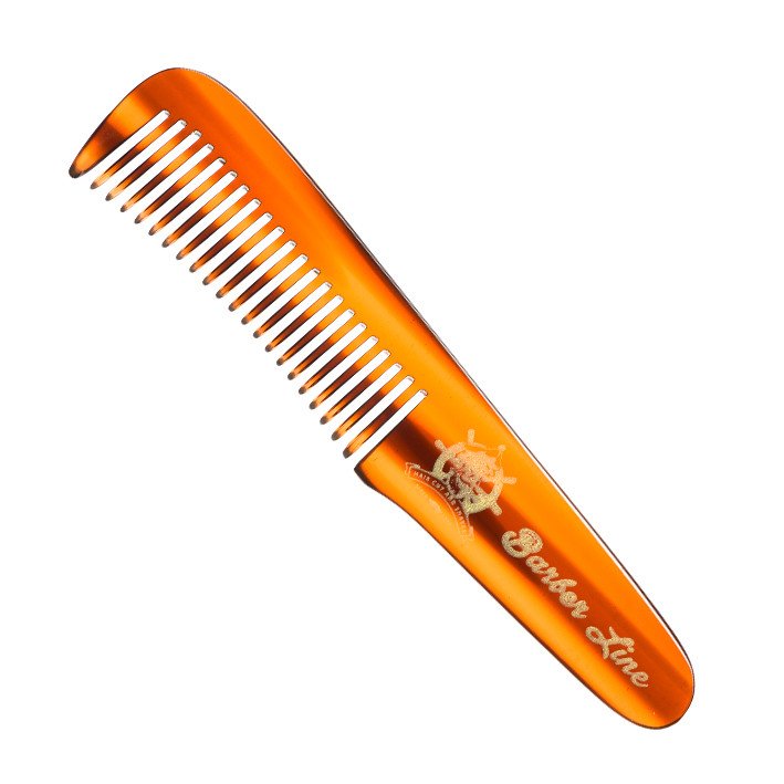 Barber Line Beard - Moustache Acetate W / handle Comb 04546 - profesionální hřeben na bradu a vousy